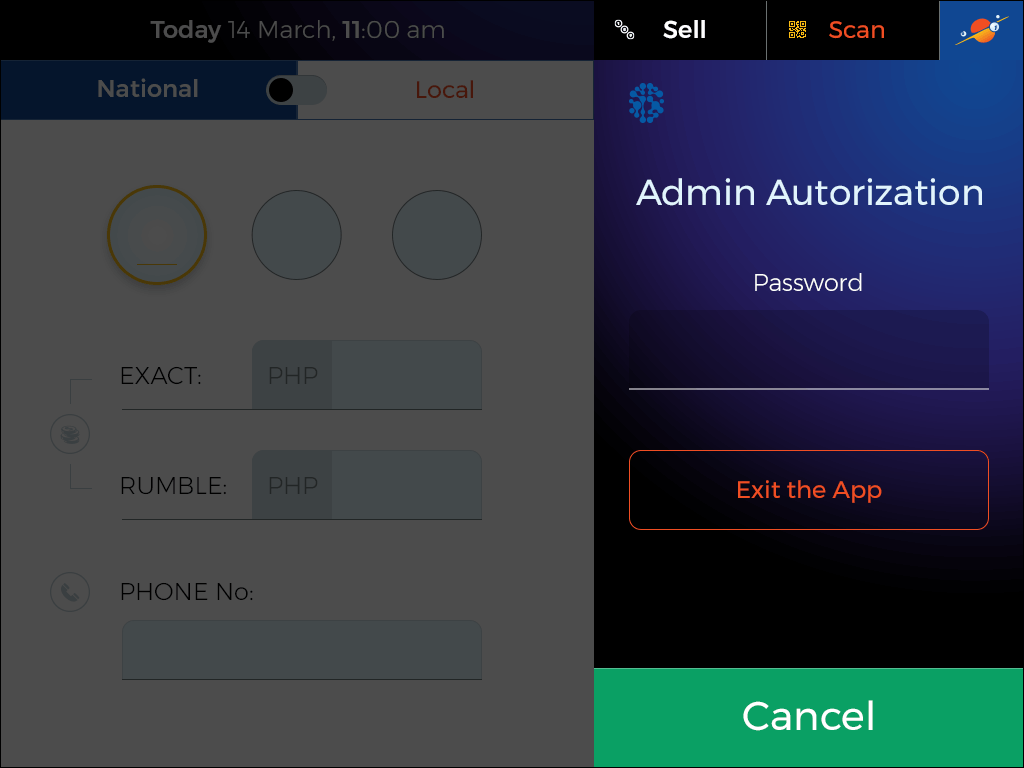 POS - Admin access